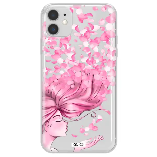 Sakura Leaves Hair Apple iPhone 11 Clear TPU Case