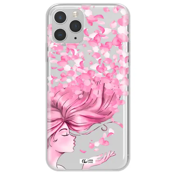 Sakura Leaves Hair Apple iPhone 11 pro Clear TPU Case