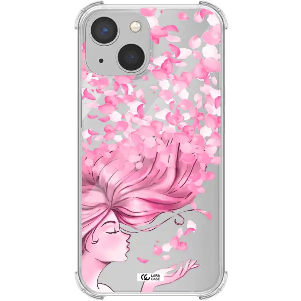 Sakura Leaves Hair Apple iPhone 13 mini Clear PC Case