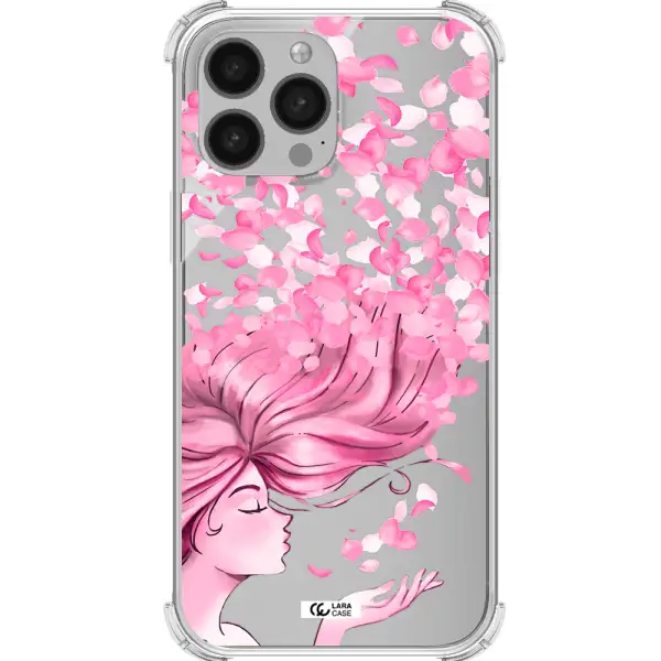 Sakura Leaves Hair Apple iPhone 13 Pro Clear PC Case