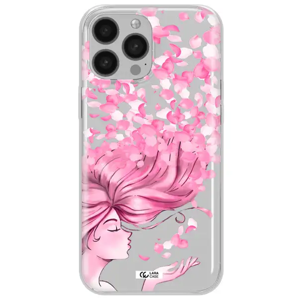 Sakura Leaves Hair Apple iPhone 13 Pro Max Clear TPU Case