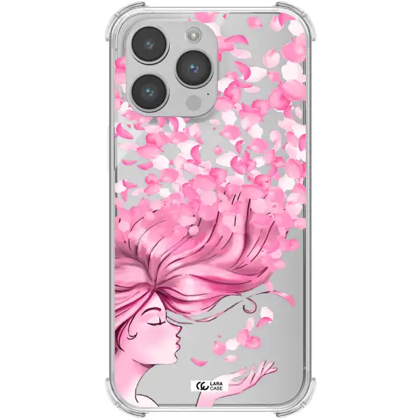 Sakura Leaves Hair Apple iPhone 14 pro max Clear PC Case