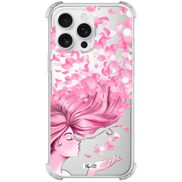 Sakura Leaves Hair Apple Iphone 16 Pro Max Clear Pc Case