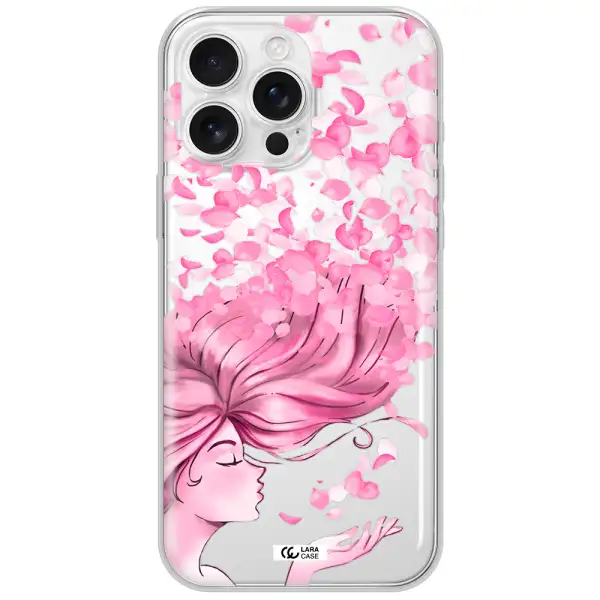 Sakura Leaves Hair Apple Iphone 16 Pro Max Clear Tpu Case