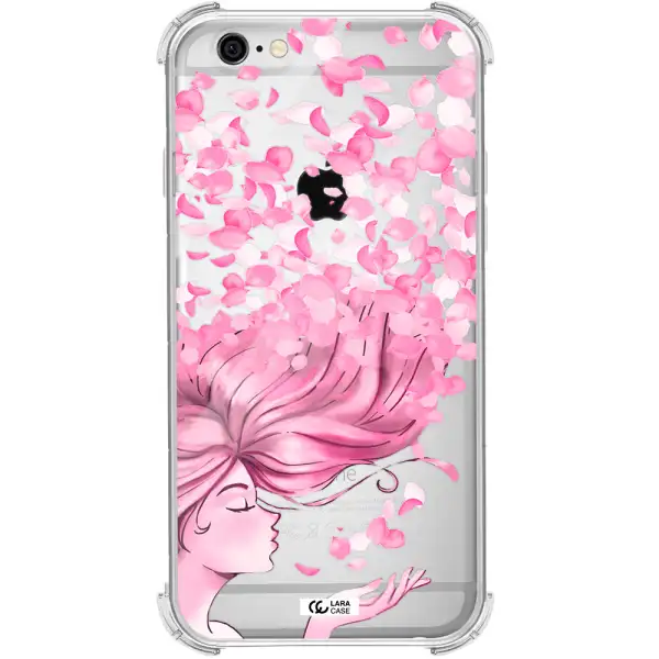 Sakura Leaves Hair Apple iPhone 6 Clear PC Case