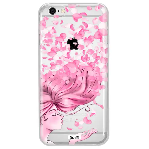 Sakura Leaves Hair Apple iPhone 6 Clear TPU Case