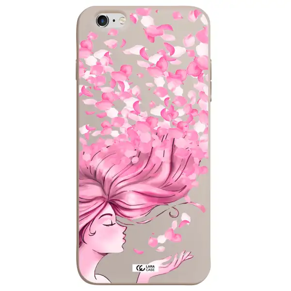 Sakura Leaves Hair Apple iPhone 6 s plus Silicone Stone Case