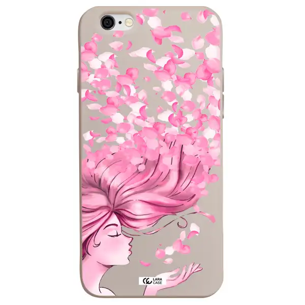 Sakura Leaves Hair Apple iPhone 6 Silicone Stone Case