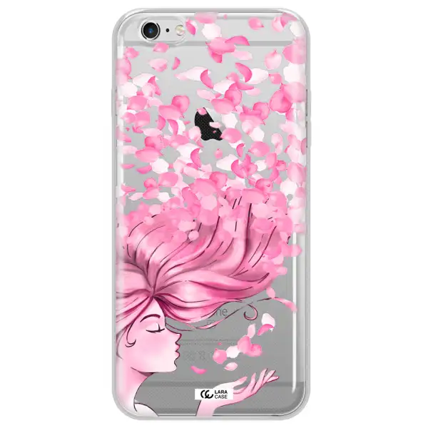 Sakura Leaves Hair Apple iPhone 6S Clear TPU Case