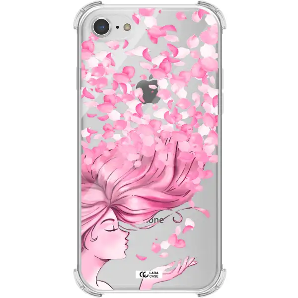 Sakura Leaves Hair Apple iPhone 7 Clear PC Case