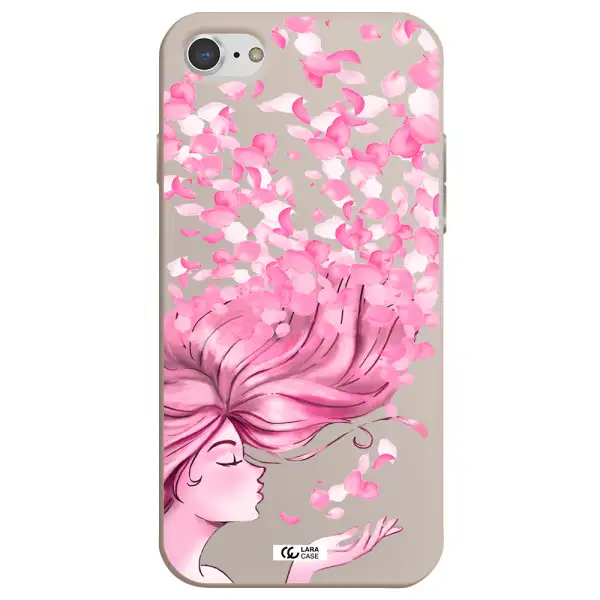 Sakura Leaves Hair Apple iPhone 7 Silicone Stone Case