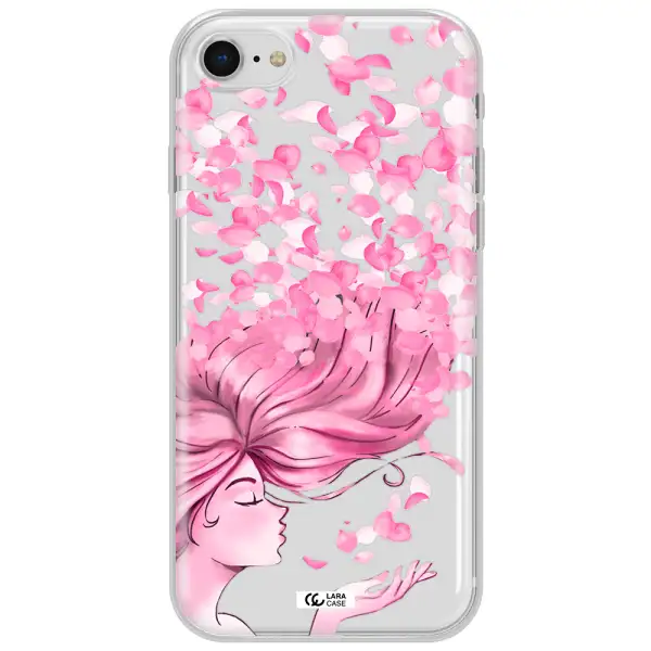 Sakura Leaves Hair Apple Iphone Se 2020 Clear Tpu Case