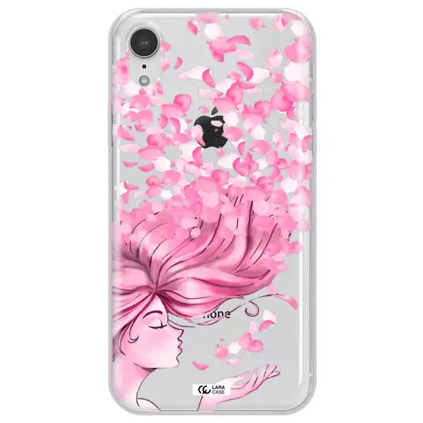 Sakura Leaves Hair Apple iPhone XR Clear TPU Case
