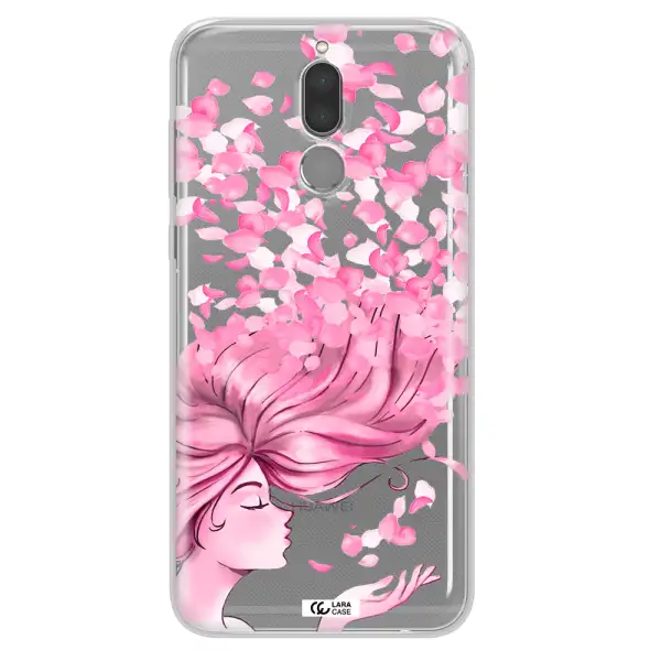 Sakura Leaves Hair Huawei Mate 10 Lite Clear TPU Case