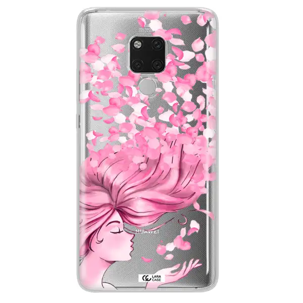 Sakura Leaves Hair Huawei Mate 20X Clear TPU Case