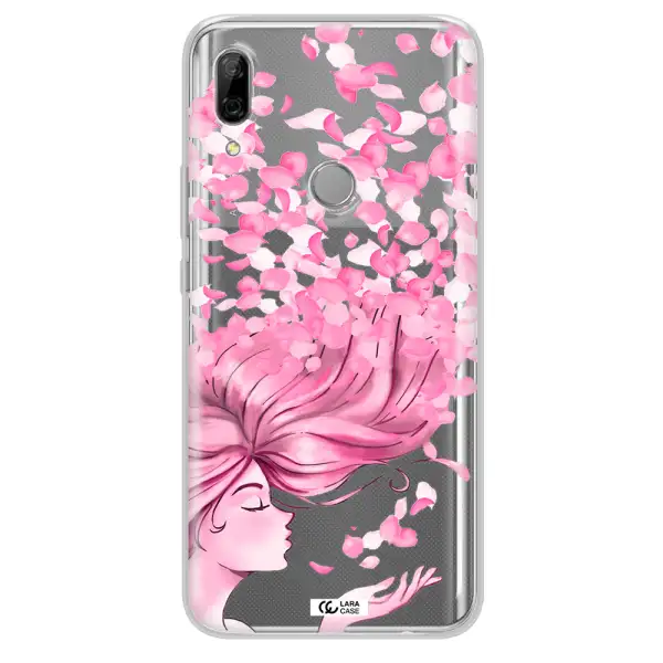 Sakura Leaves Hair Huawei P Smart Z Clear TPU Case
