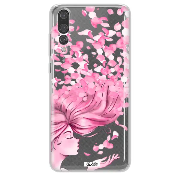 Sakura Leaves Hair Huawei P20 Pro Clear TPU Case