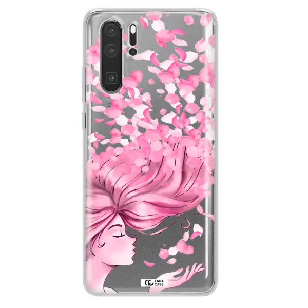 Sakura Leaves Hair Huawei P30 Pro Clear TPU Case