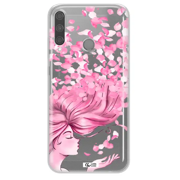 Sakura Leaves Hair Huawei P40 Lite E Clear TPU Case