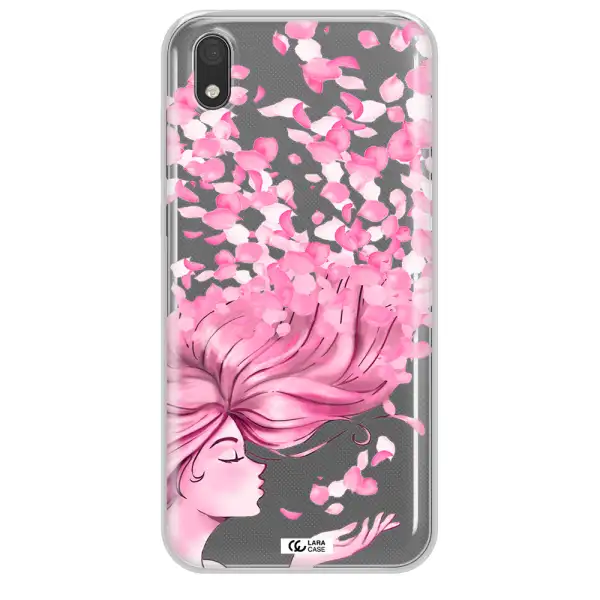 Sakura Leaves Hair Huawei Y5 2019 Clear TPU Case