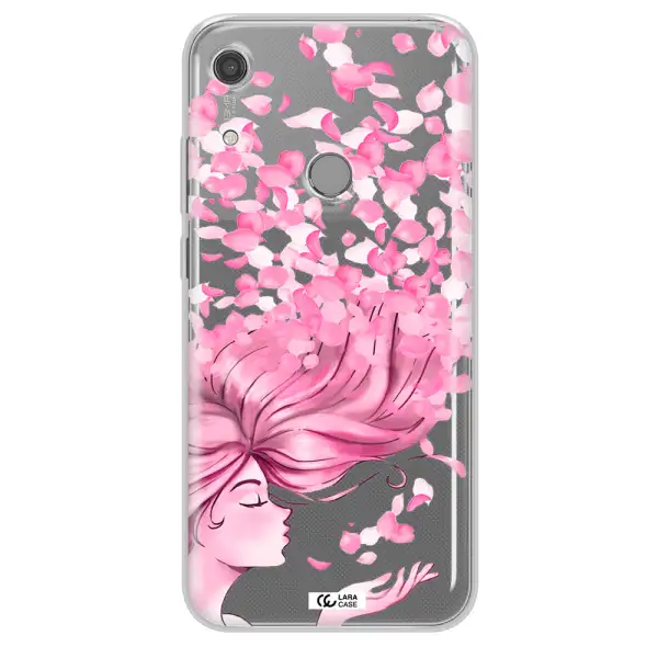 Sakura Leaves Hair Huawei Y6S Clear TPU Case