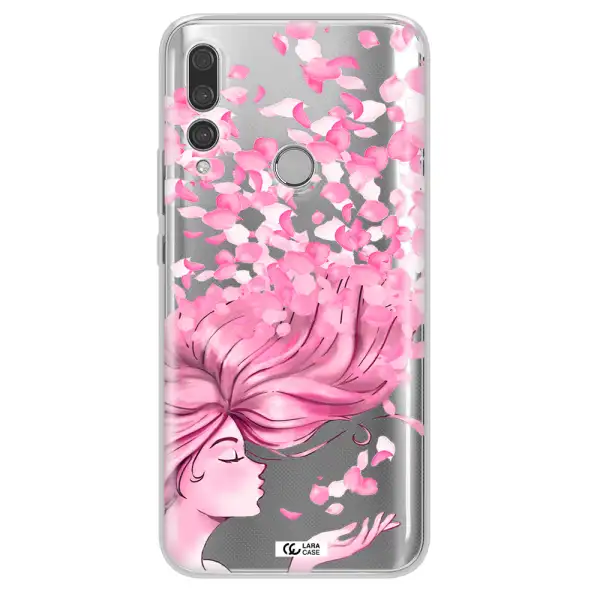 Sakura Leaves Hair Huawei Y9 Prime 2019 Clear TPU Case