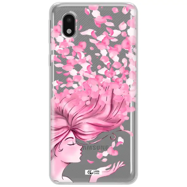 Sakura Leaves Hair Samsung A01 Core Clear Tpu Case