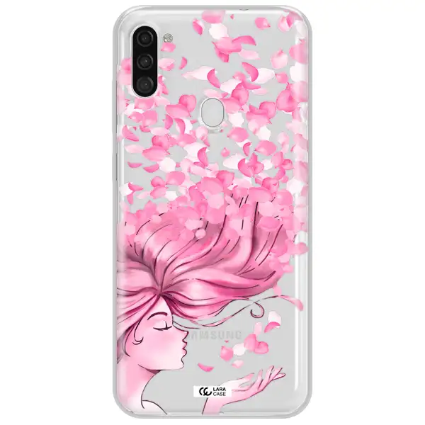 Sakura Leaves Hair Samsung A11 Clear TPU Case