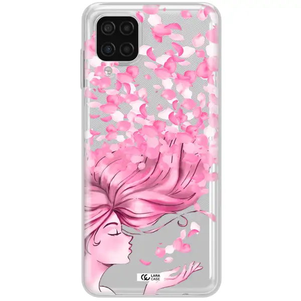 Sakura Leaves Hair Samsung A12 4g Clear TPU Case