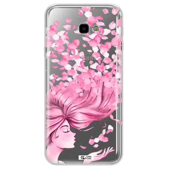 Sakura Leaves Hair Samsung J4 Plus Clear TPU Case