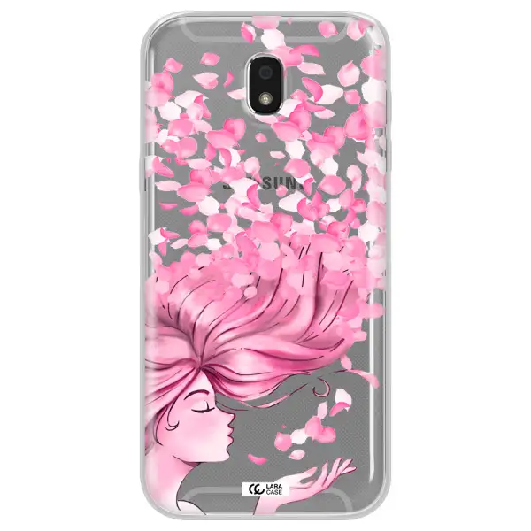 Sakura Leaves Hair Samsung J5 2017 Clear TPU Case