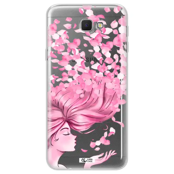 Sakura Leaves Hair Samsung J5 Prime Clear TPU Case