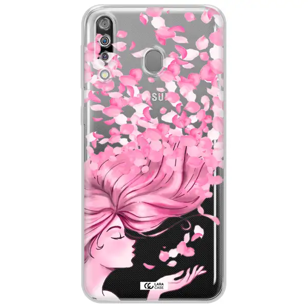 Sakura Leaves Hair Samsung M30 Clear TPU Case