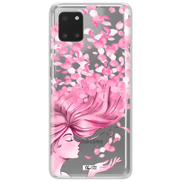 Sakura Leaves Hair Samsung Note 10 Lite Clear TPU Case