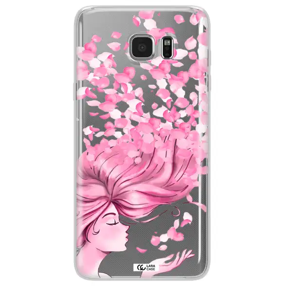 Sakura Leaves Hair Samsung Note 5 Clear TPU Case