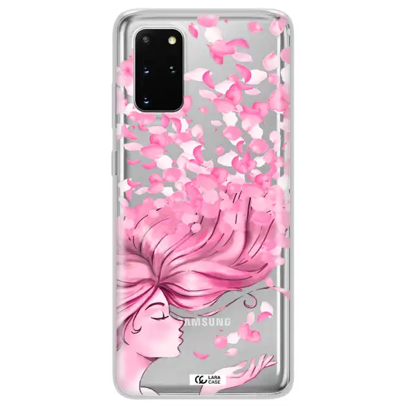 Sakura Leaves Hair Samsung S 20 Plus Clear TPU Case