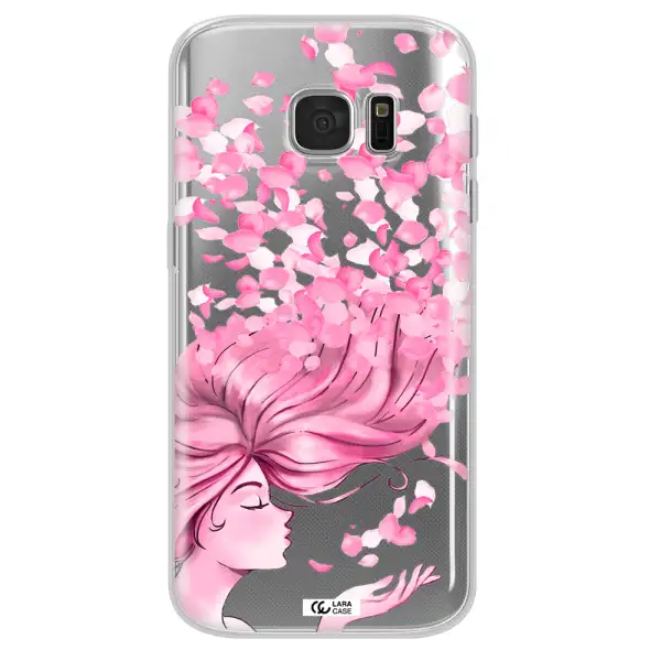 Sakura Leaves Hair Samsung S 7 Clear TPU Case