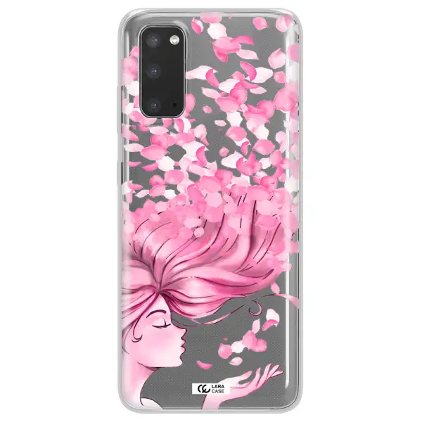 Sakura Leaves Hair Samsung S20 Clear TPU Case