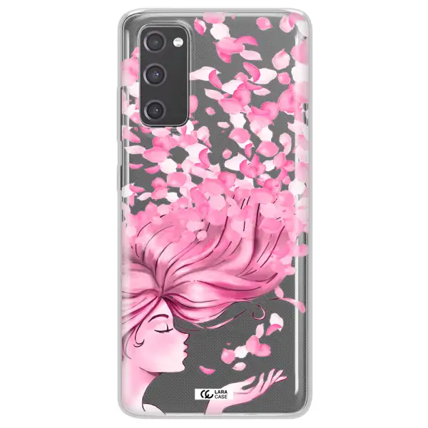 Sakura Leaves Hair Samsung S20 Fe Clear TPU Case