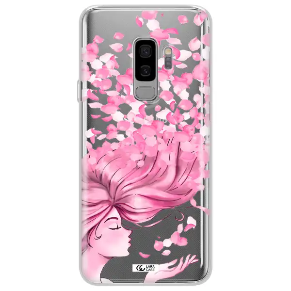 Sakura Leaves Hair Samsung S9 Plus Clear TPU Case