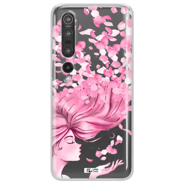 Sakura Leaves Hair Xiaomi Mi 10 Pro Clear TPU Case