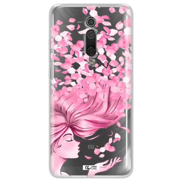 Sakura Leaves Hair Xiaomi Mi 9T Clear TPU Case