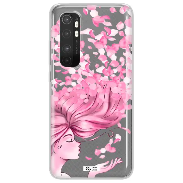 Sakura Leaves Hair Xiaomi Mi Note 10 Lite Clear TPU Case