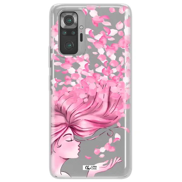 Sakura Leaves Hair Xiaomi Note 10 Pro Clear TPU Case