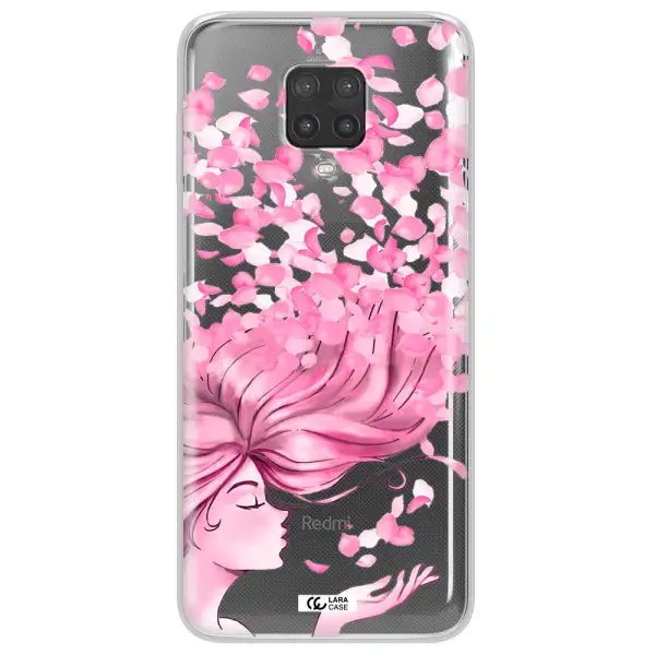 Sakura Leaves Hair Xiaomi Note 9 Pro Clear TPU Case