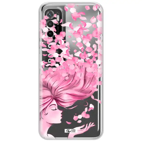 Sakura Leaves Hair Xiaomi Poco M3 Pro Clear Tpu Case