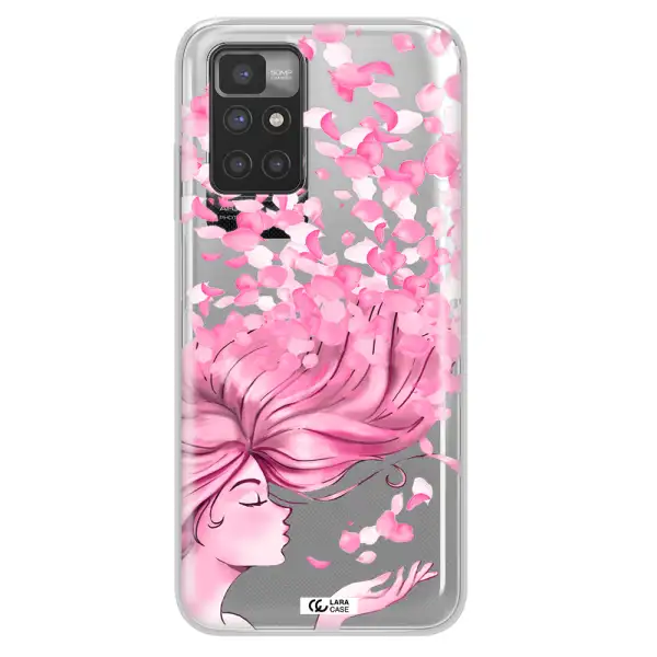 Sakura Leaves Hair Xiaomi Redmi 10 Clear TPU Case