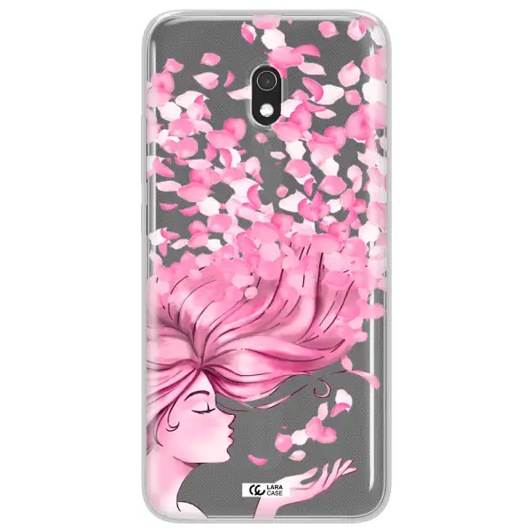 Sakura Leaves Hair Xiaomi Redmi 8A Clear TPU Case