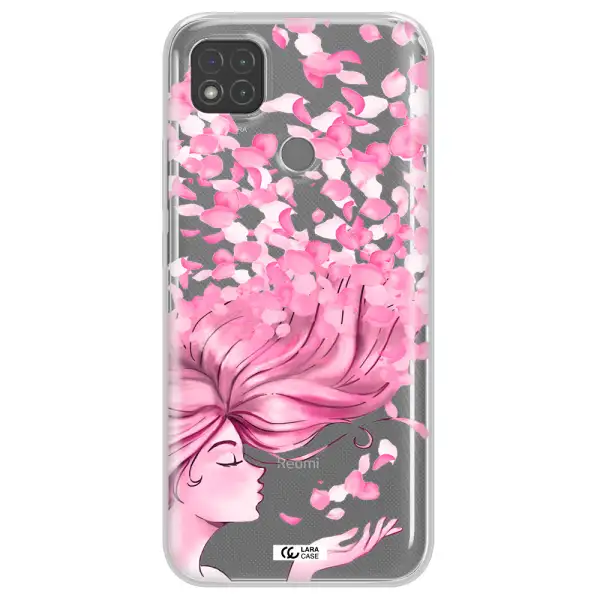 Sakura Leaves Hair Xiaomi Redmi 9C Clear TPU Case
