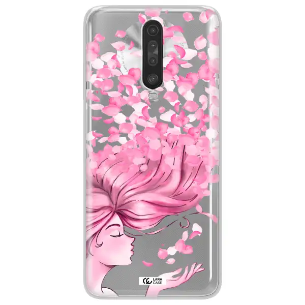 Sakura Leaves Hair Xiaomi Redmi K30 Clear TPU Case
